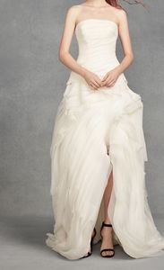 White by Vera Wang Organza High-Low Wedding Dress
